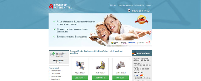 EU-Online-Apotheken für Potenzmittel